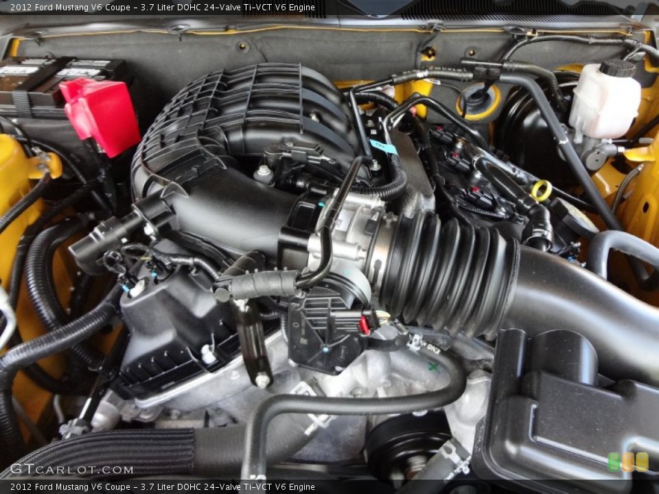 3.7 Liter DOHC 24-Valve Ti-VCT V6 Engine for the 2012 Ford Mustang #65308529
