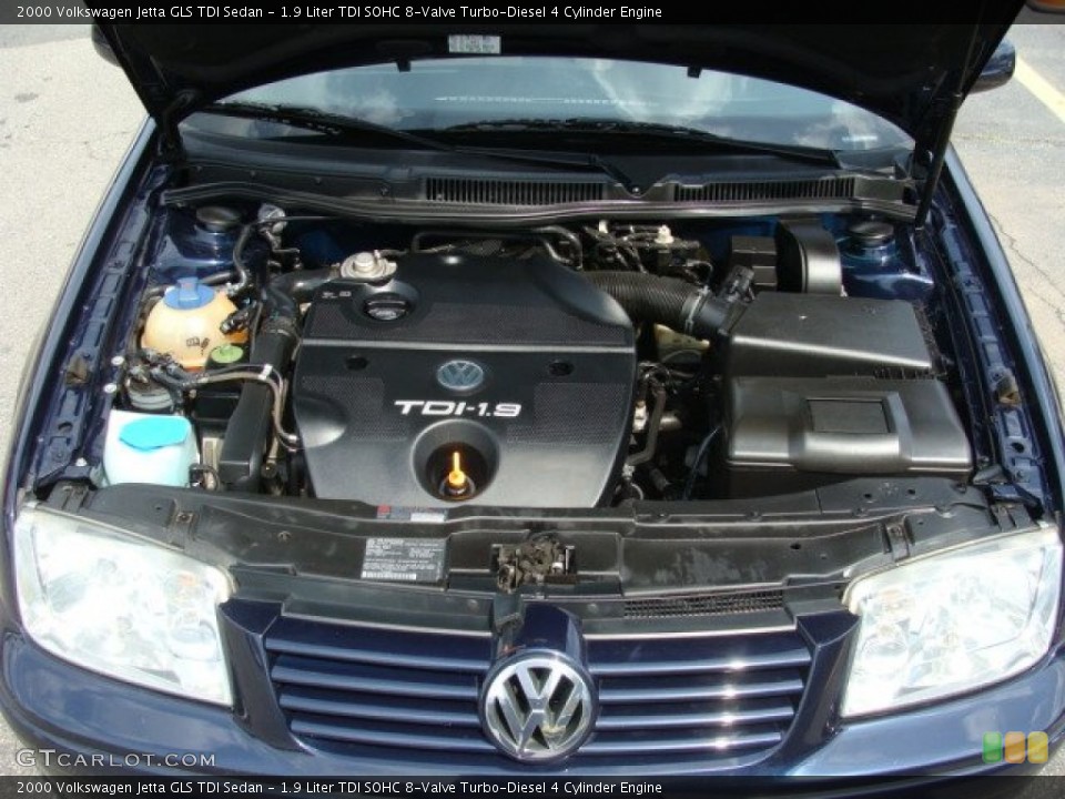 1.9 Liter TDI SOHC 8-Valve Turbo-Diesel 4 Cylinder Engine for the 2000 Volkswagen Jetta #65336193