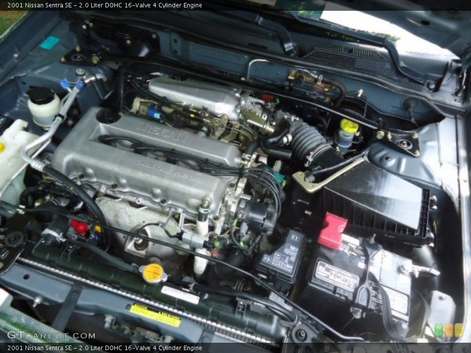 2.0 Liter DOHC 16-Valve 4 Cylinder 2001 Nissan Sentra Engine