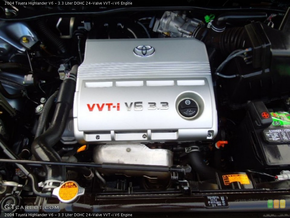 3.3 Liter DOHC 24-Valve VVT-i V6 Engine for the 2004 Toyota Highlander #65365311