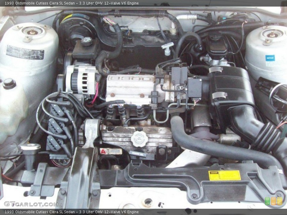 3.3 Liter OHV 12-Valve V6 1993 Oldsmobile Cutlass Ciera Engine