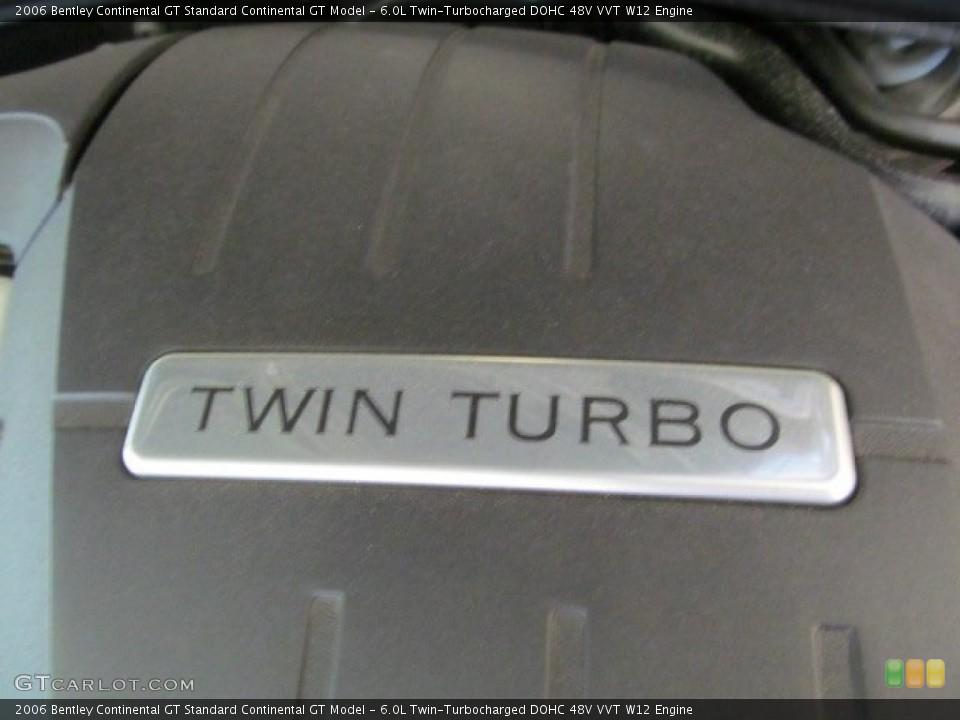 6.0L Twin-Turbocharged DOHC 48V VVT W12 Engine for the 2006 Bentley Continental GT #65386728