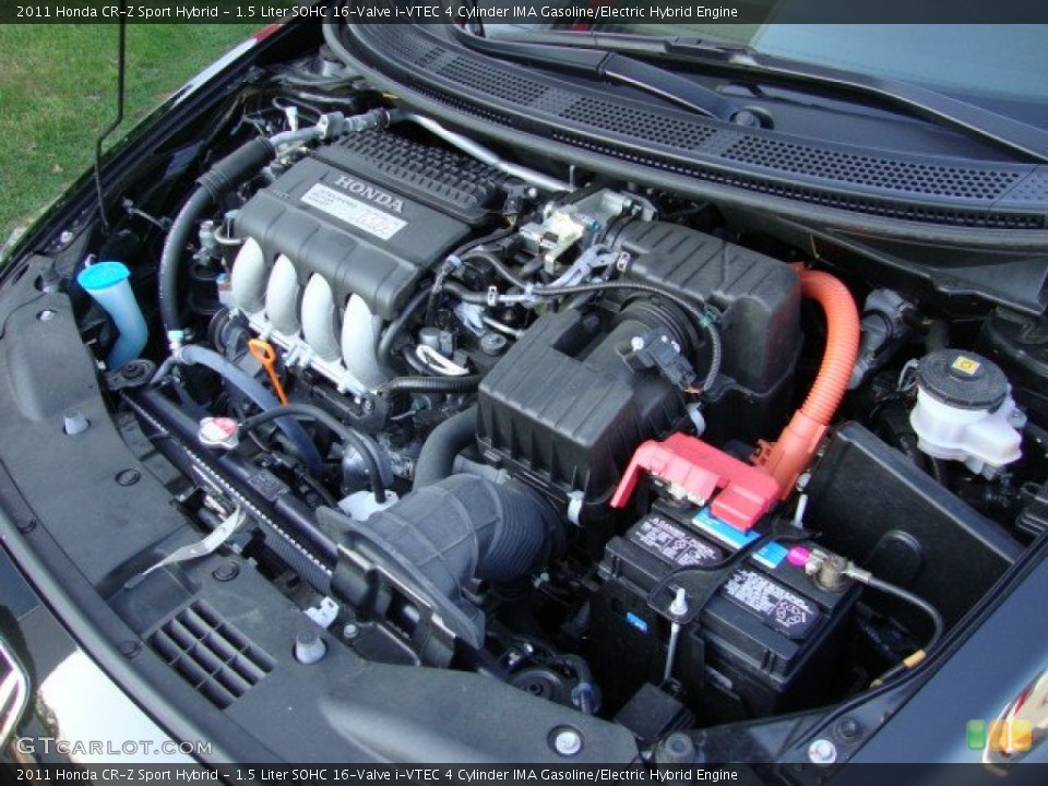 1.5 Liter SOHC 16-Valve i-VTEC 4 Cylinder IMA Gasoline/Electric Hybrid Engine for the 2011 Honda CR-Z #65389860