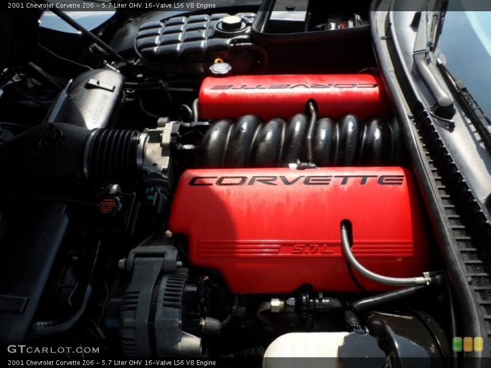 5.7 Liter OHV 16-Valve LS6 V8 Engine for the 2001 Chevrolet Corvette #65398908