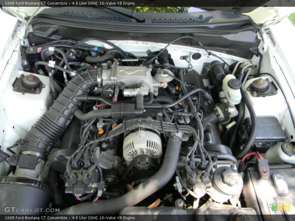 4.6 Liter SOHC 16-Valve V8 Engine for the 1998 Ford Mustang #65413385