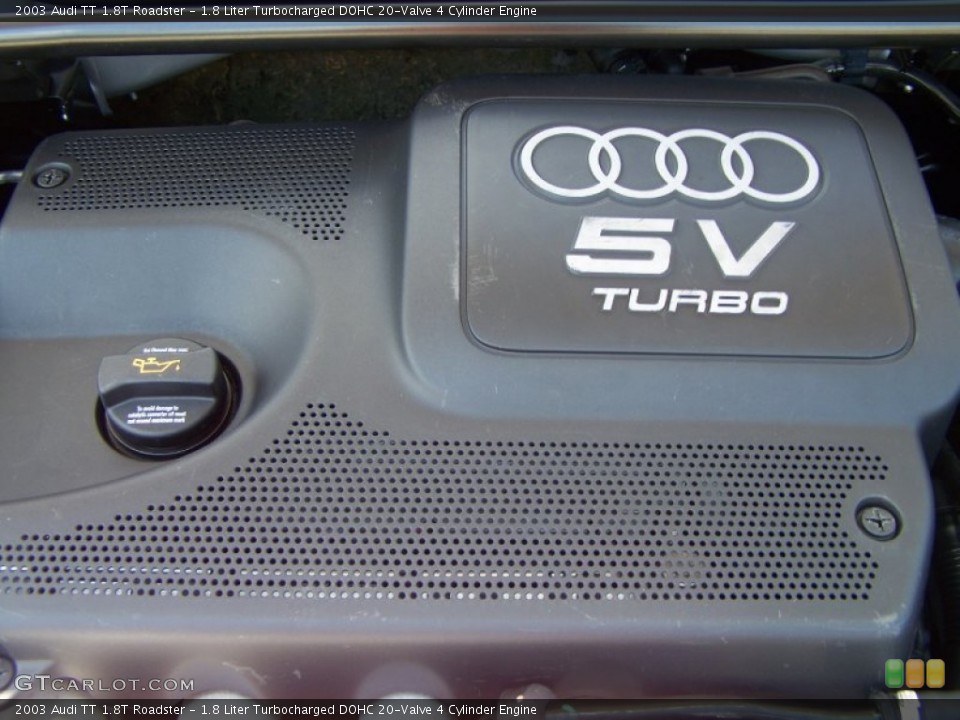 1.8 Liter Turbocharged DOHC 20-Valve 4 Cylinder Engine for the 2003 Audi TT #65434374
