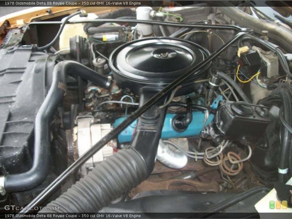 350 cid OHV 16-Valve V8 Engine for the 1978 Oldsmobile Delta 88 #65492302