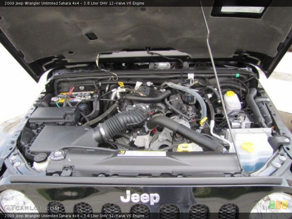 3.8 Liter OHV 12-Valve V6 Engine for the 2009 Jeep Wrangler Unlimited #65538558