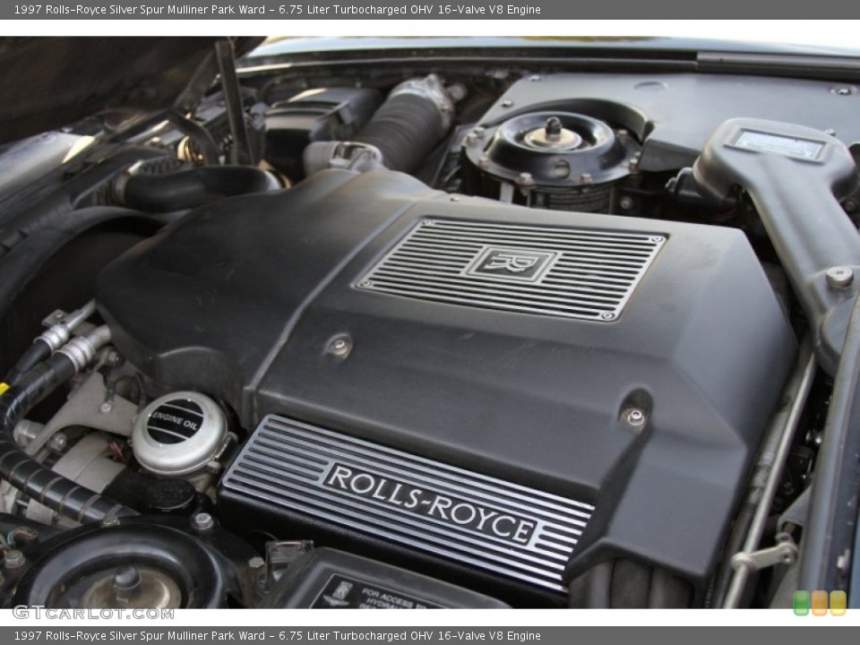6.75 Liter Turbocharged OHV 16-Valve V8 1997 Rolls-Royce Silver Spur Engine