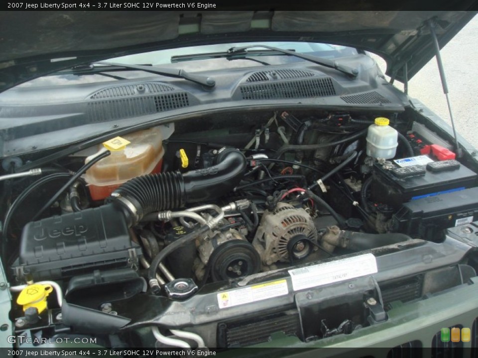 3.7 Liter SOHC 12V Powertech V6 Engine for the 2007 Jeep Liberty #65540967