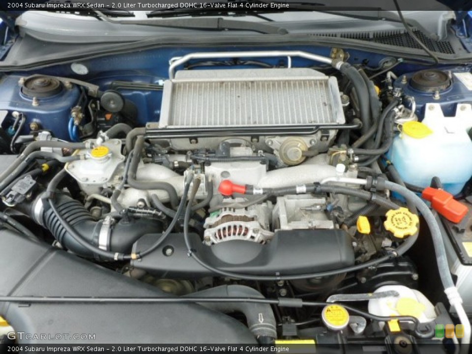 2.0 Liter Turbocharged DOHC 16-Valve Flat 4 Cylinder Engine for the 2004 Subaru Impreza #65552801