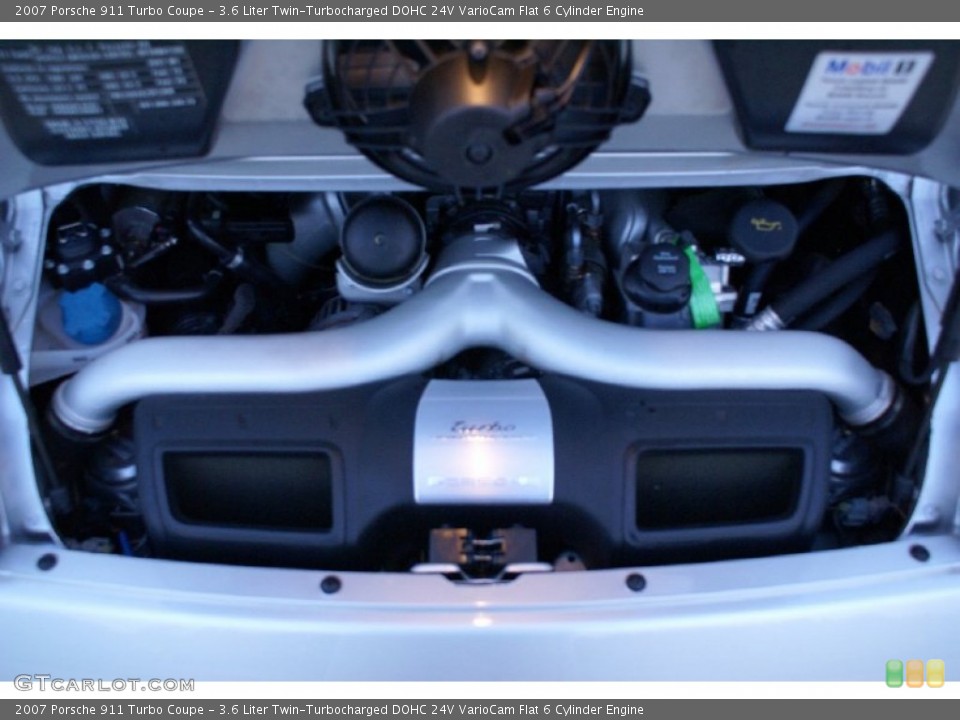 3.6 Liter Twin-Turbocharged DOHC 24V VarioCam Flat 6 Cylinder Engine for the 2007 Porsche 911 #65556080