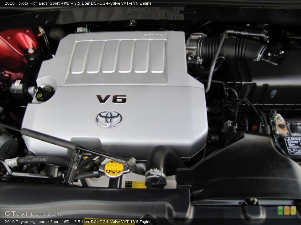 3.5 Liter DOHC 24-Valve VVT-i V6 Engine for the 2010 Toyota Highlander #65568776