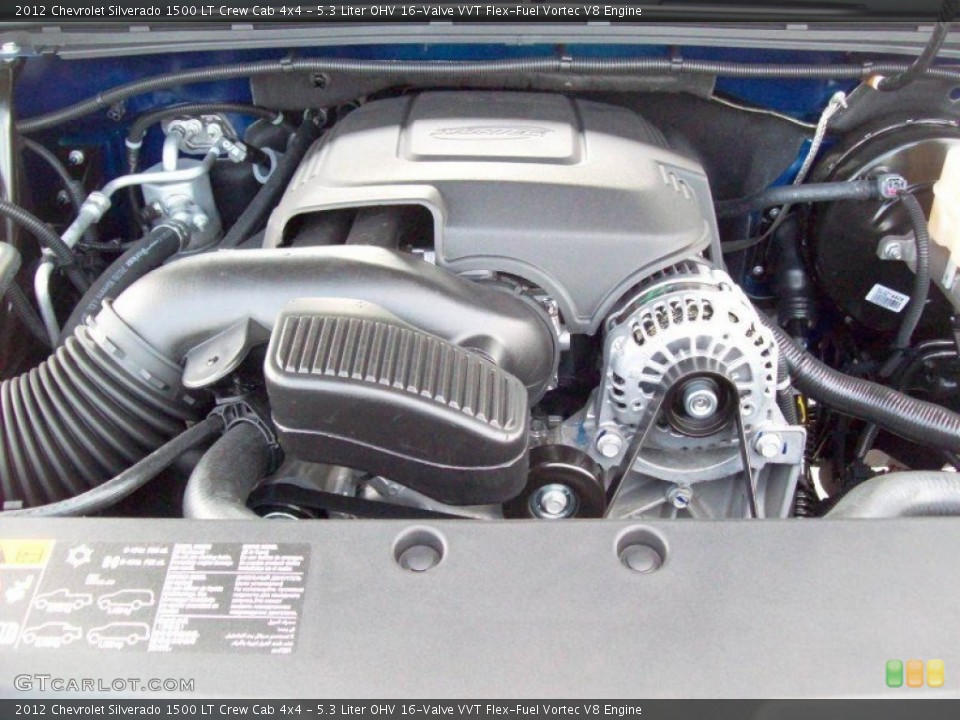 5.3 Liter OHV 16-Valve VVT Flex-Fuel Vortec V8 Engine for the 2012 Chevrolet Silverado 1500 #65572529