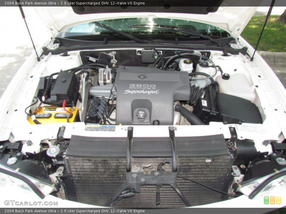 3.8 Liter Supercharged OHV 12-Valve V6 Engine for the 2004 Buick Park Avenue #65583937