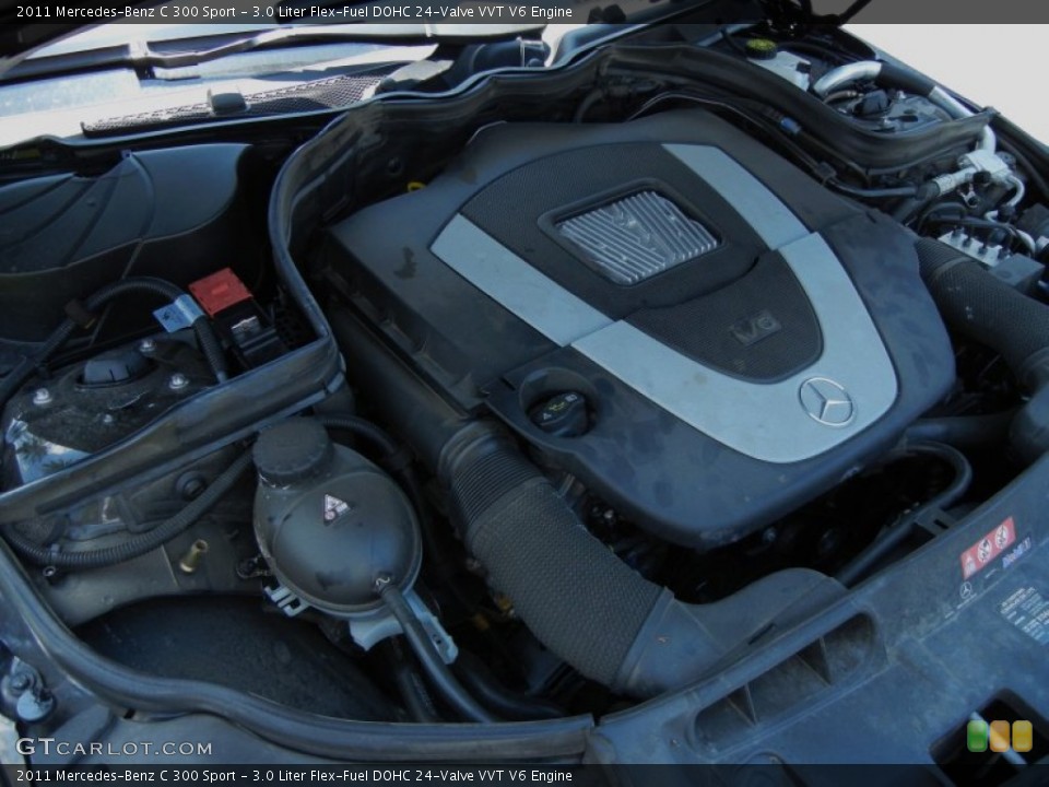 3.0 Liter Flex-Fuel DOHC 24-Valve VVT V6 Engine for the 2011 Mercedes-Benz C #65590382