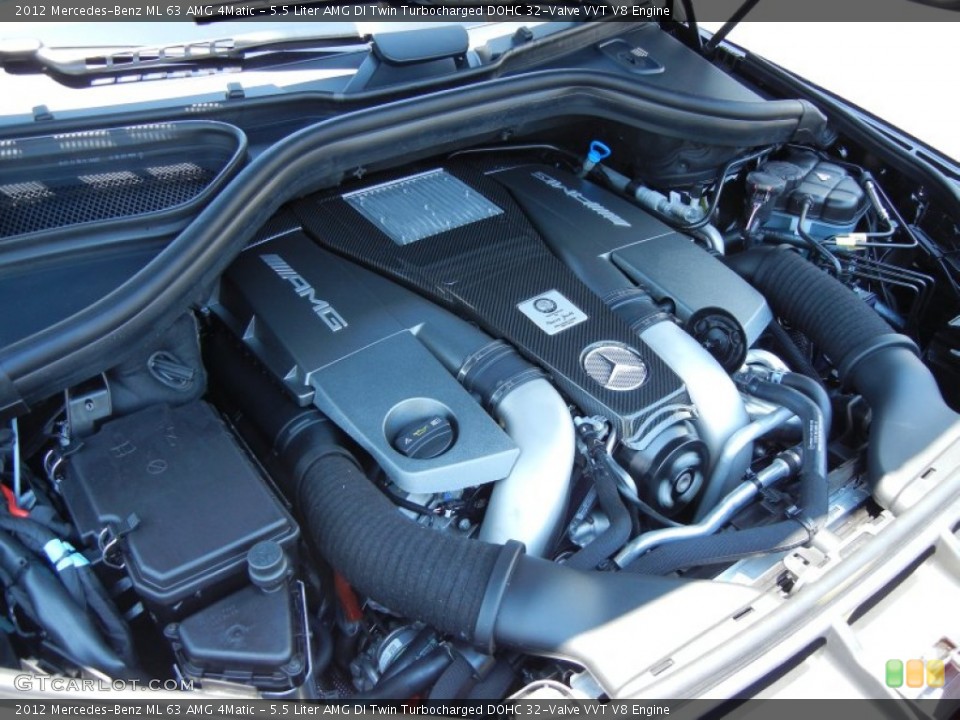 5.5 Liter AMG DI Twin Turbocharged DOHC 32-Valve VVT V8 Engine for the 2012 Mercedes-Benz ML #65592002
