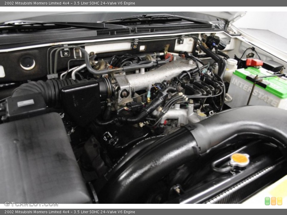3.5 Liter SOHC 24-Valve V6 2002 Mitsubishi Montero Engine