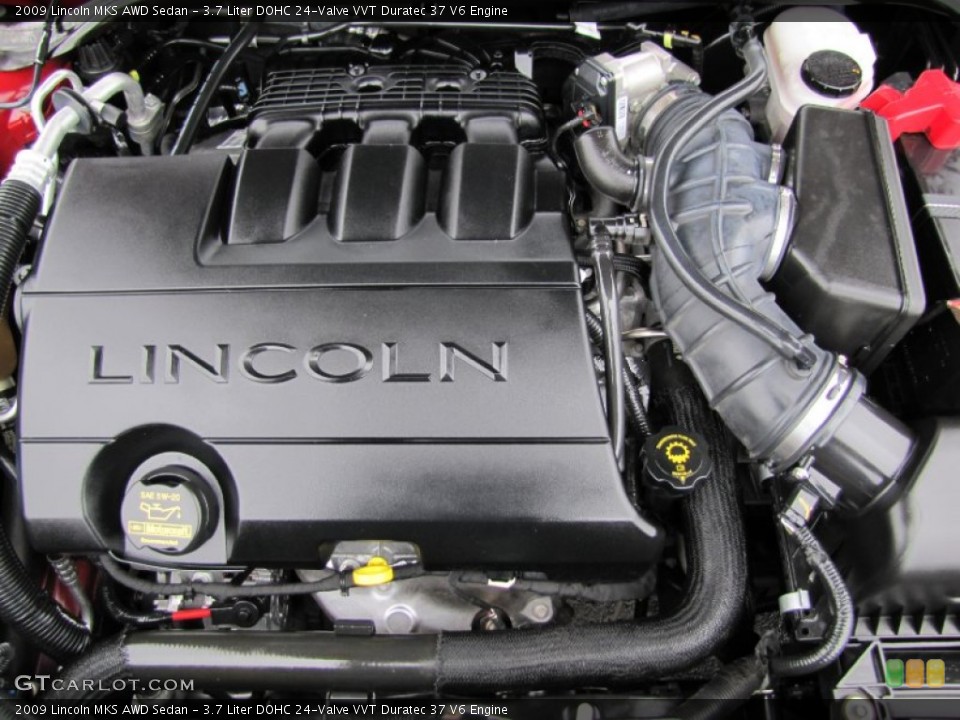 3.7 Liter DOHC 24-Valve VVT Duratec 37 V6 Engine for the 2009 Lincoln MKS #65618868