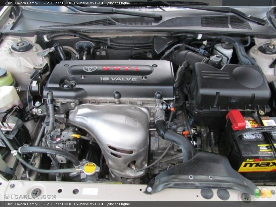 2.4 Liter DOHC 16-Valve VVT-i 4 Cylinder Engine for the 2005 Toyota Camry #65618976