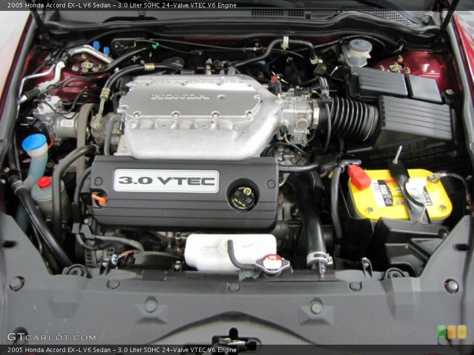 3.0 Liter SOHC 24-Valve VTEC V6 Engine for the 2005 Honda Accord #65650063
