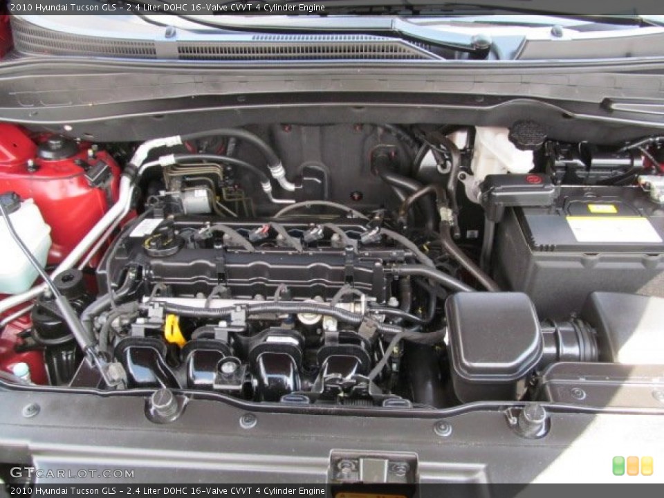 2.4 Liter DOHC 16-Valve CVVT 4 Cylinder Engine for the 2010 Hyundai Tucson #65657485