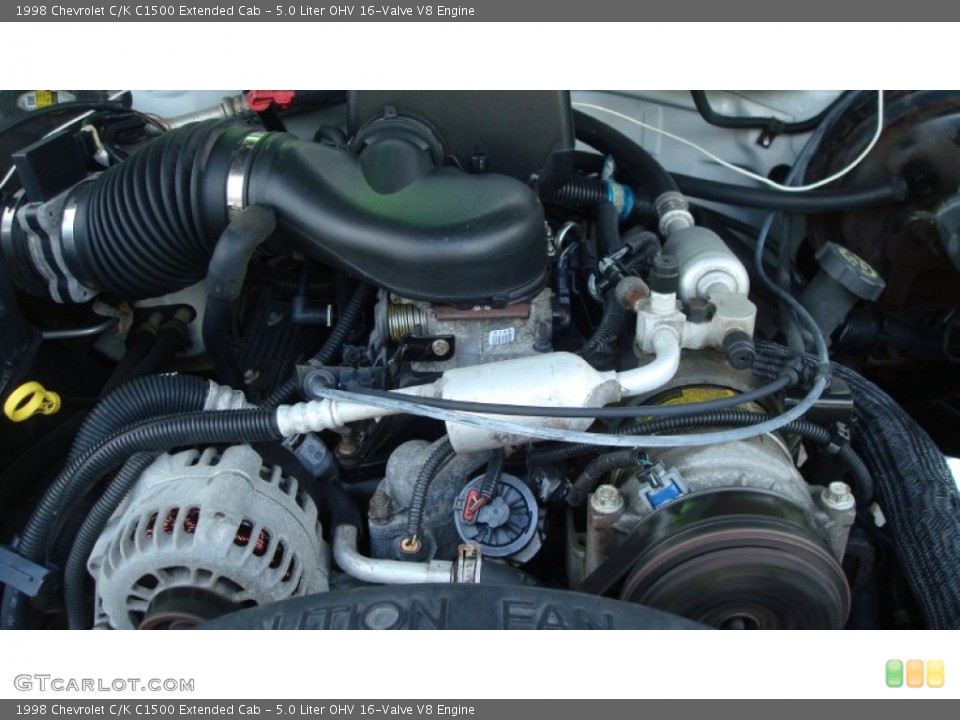 5.0 Liter OHV 16-Valve V8 1998 Chevrolet C/K Engine