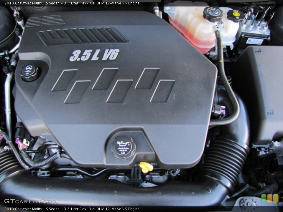 3.5 Liter Flex-Fuel OHV 12-Valve V6 2010 Chevrolet Malibu Engine
