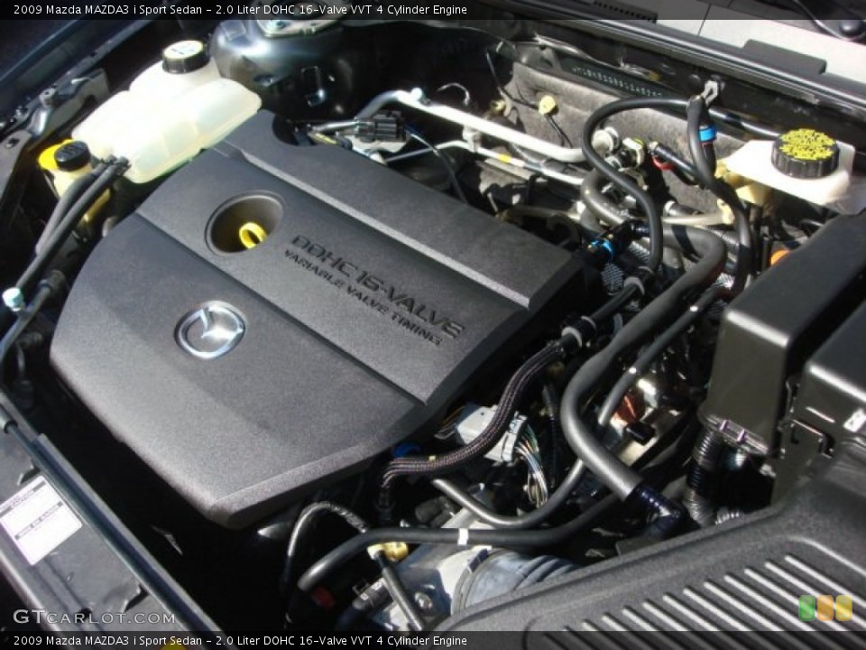 2.0 Liter DOHC 16-Valve VVT 4 Cylinder 2009 Mazda MAZDA3 Engine