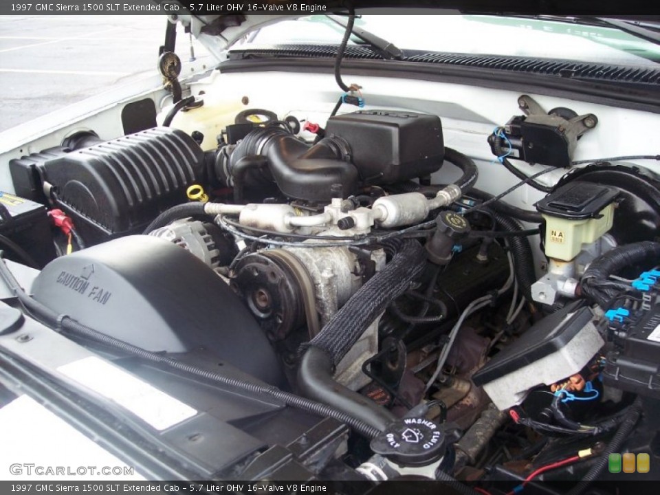 5.7 Liter OHV 16-Valve V8 Engine for the 1997 GMC Sierra 1500 #65708207
