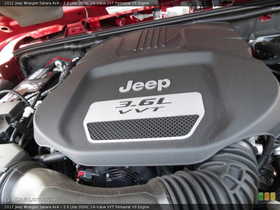 3.6 Liter DOHC 24-Valve VVT Pentastar V6 Engine for the 2012 Jeep Wrangler #65727808