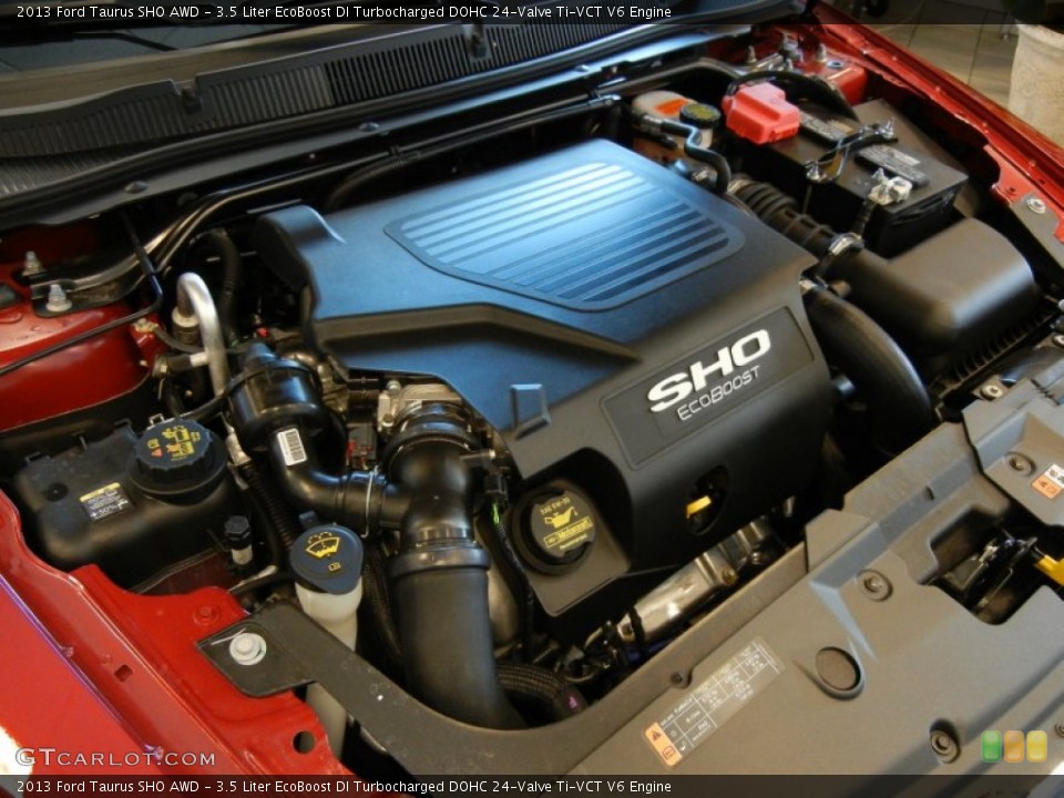 3.5 Liter EcoBoost DI Turbocharged DOHC 24-Valve Ti-VCT V6 Engine for the 2013 Ford Taurus #65743009