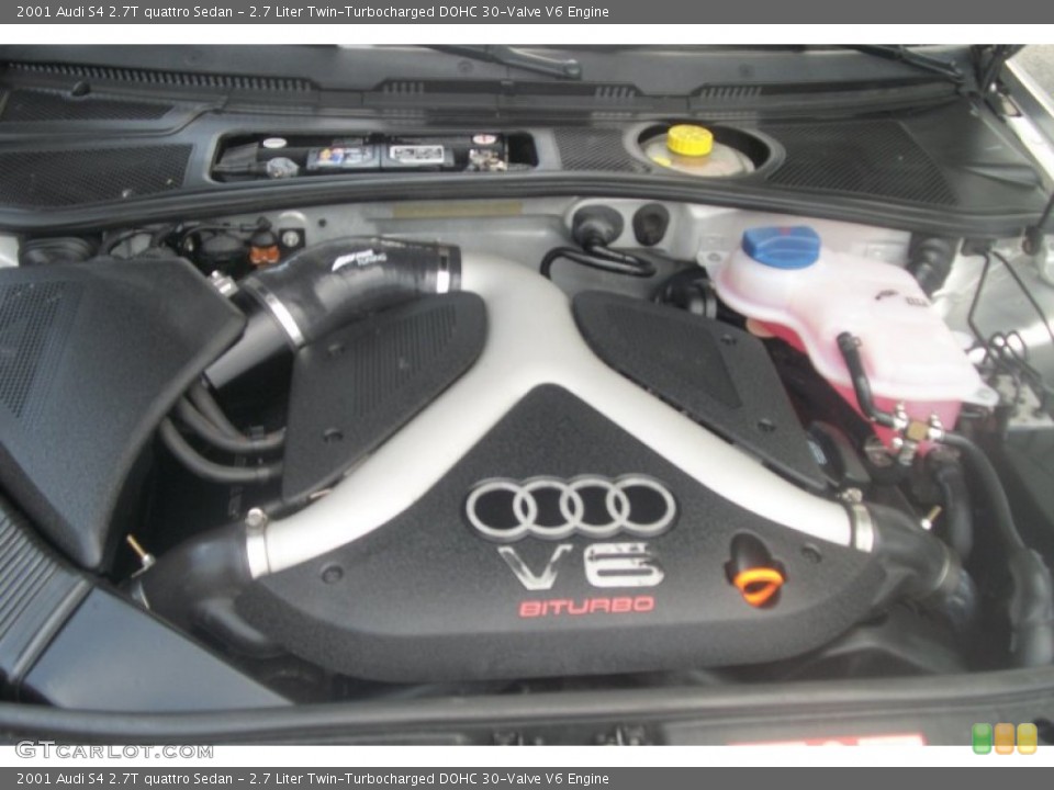 2.7 Liter Twin-Turbocharged DOHC 30-Valve V6 2001 Audi S4 Engine
