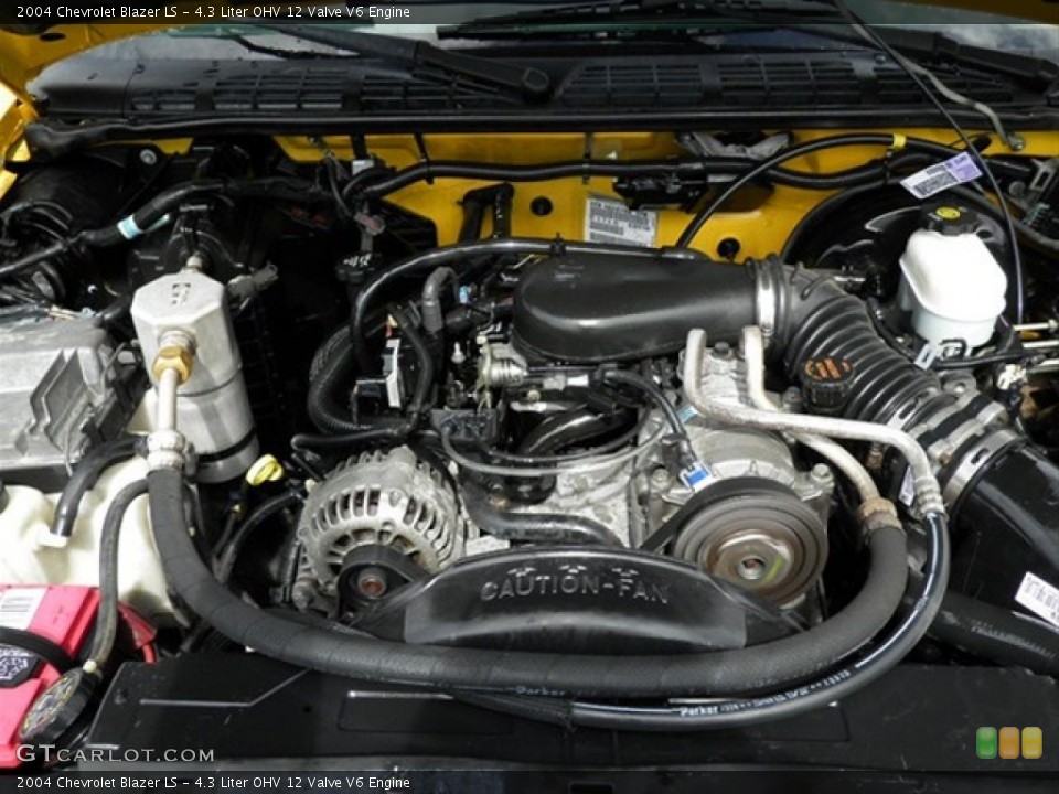 4.3 Liter OHV 12 Valve V6 Engine for the 2004 Chevrolet Blazer #65763274