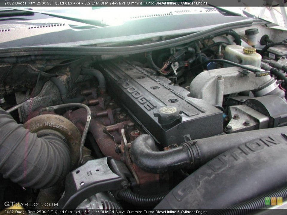 5.9 Liter OHV 24-Valve Cummins Turbo Diesel Inline 6 Cylinder Engine for the 2002 Dodge Ram 2500 #65784560