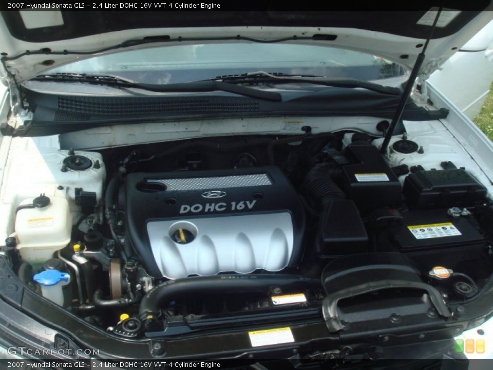 2.4 Liter DOHC 16V VVT 4 Cylinder Engine for the 2007 Hyundai Sonata #65785139