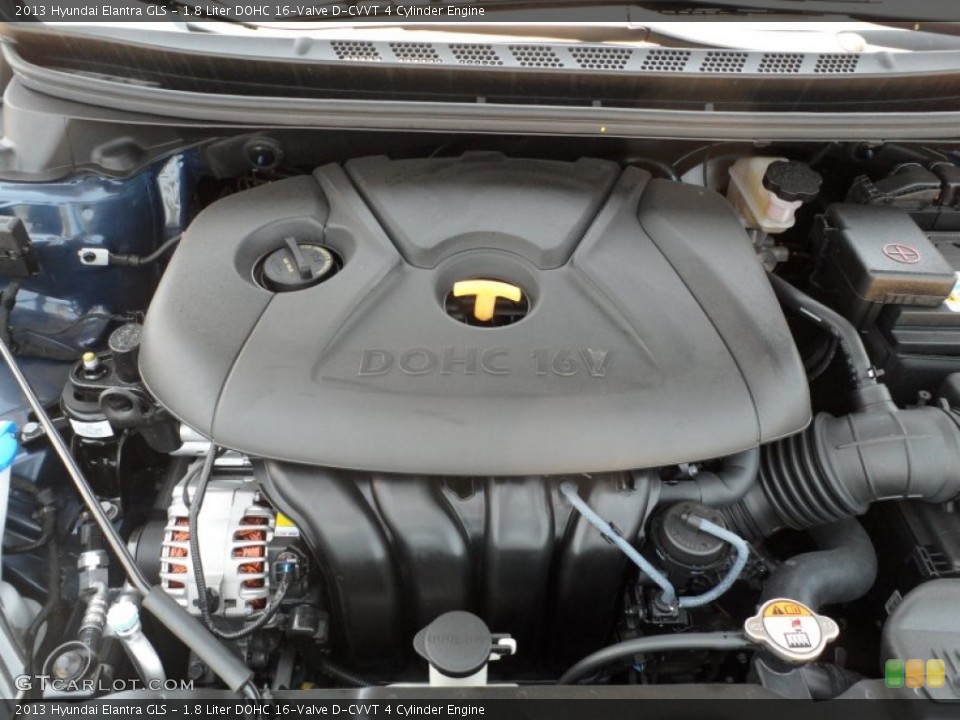 1.8 Liter DOHC 16-Valve D-CVVT 4 Cylinder Engine for the 2013 Hyundai Elantra #65798951