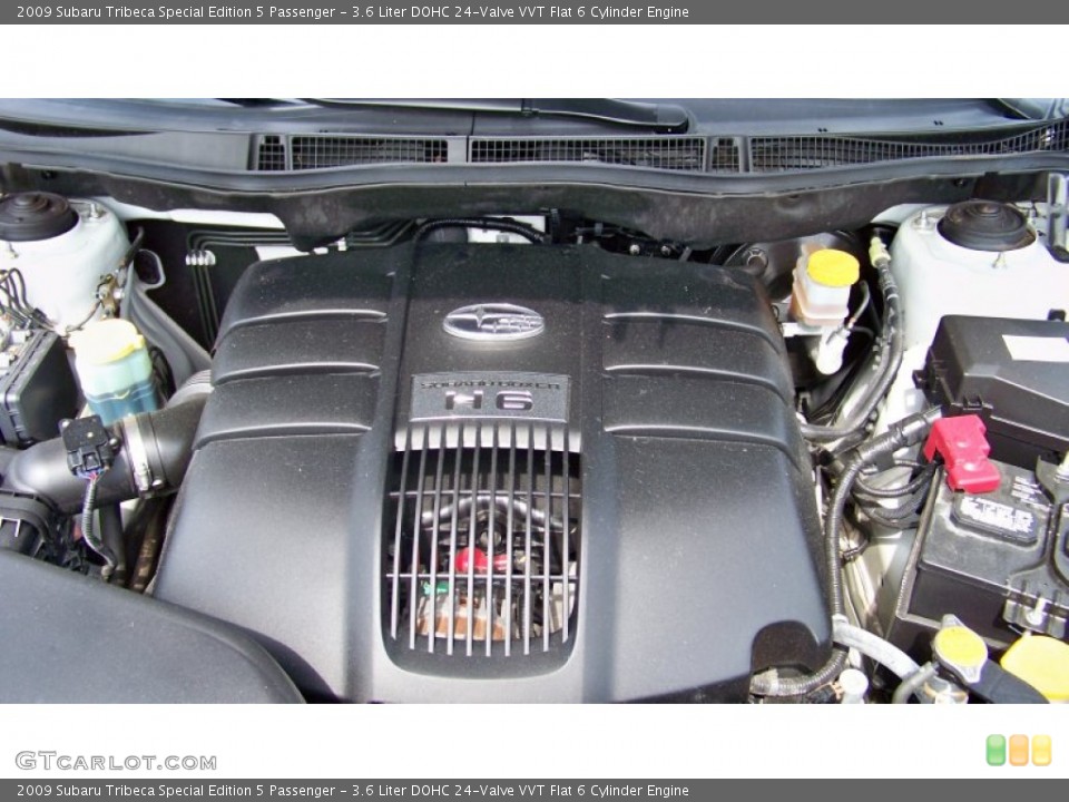 3.6 Liter DOHC 24-Valve VVT Flat 6 Cylinder Engine for the 2009 Subaru Tribeca #65855024