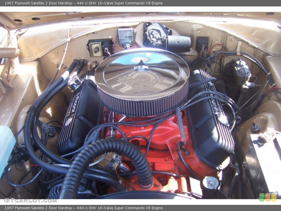 440 ci OHV 16-Valve Super Commando V8 Engine for the 1967 Plymouth Satellite #65856318