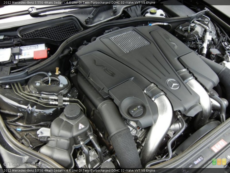 4.6 Liter DI Twin-Turbocharged DOHC 32-Valve VVT V8 2012 Mercedes-Benz S Engine