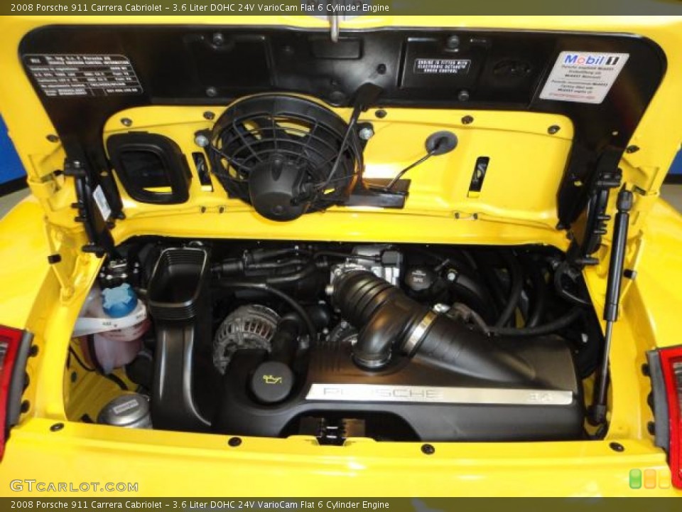 3.6 Liter DOHC 24V VarioCam Flat 6 Cylinder Engine for the 2008 Porsche 911 #65877207