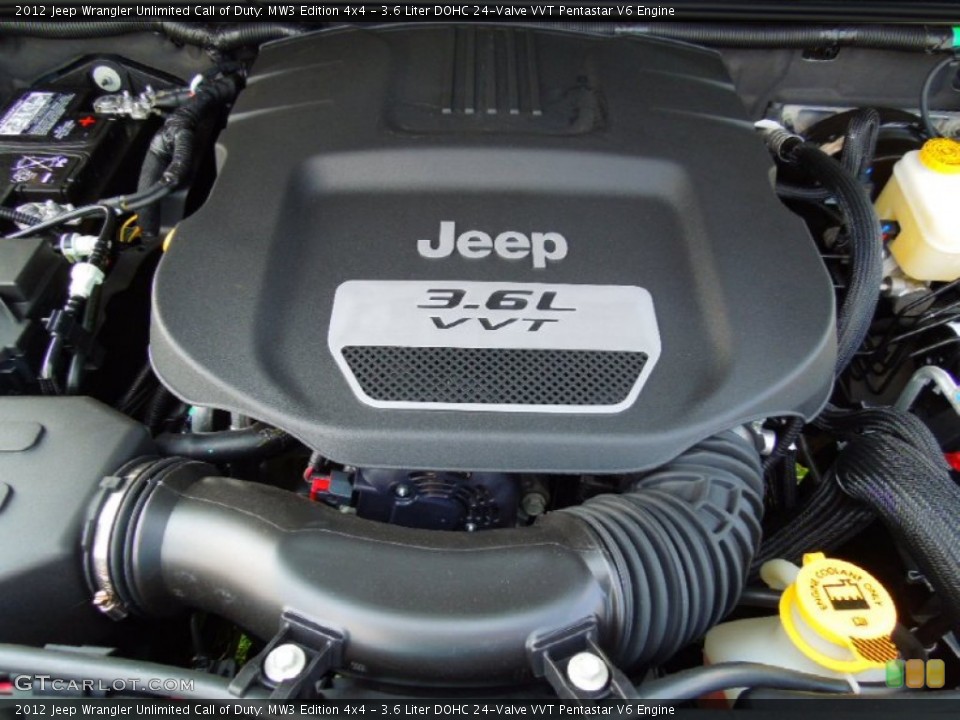 3.6 Liter DOHC 24-Valve VVT Pentastar V6 Engine for the 2012 Jeep Wrangler Unlimited #65891820
