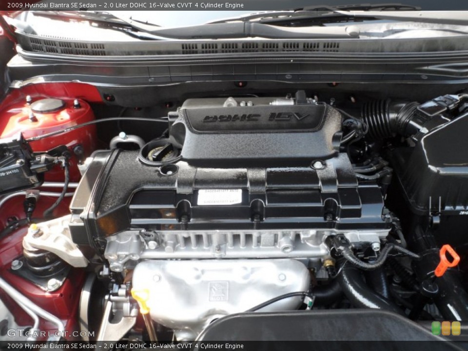 2.0 Liter DOHC 16-Valve CVVT 4 Cylinder Engine for the 2009 Hyundai Elantra #65898461