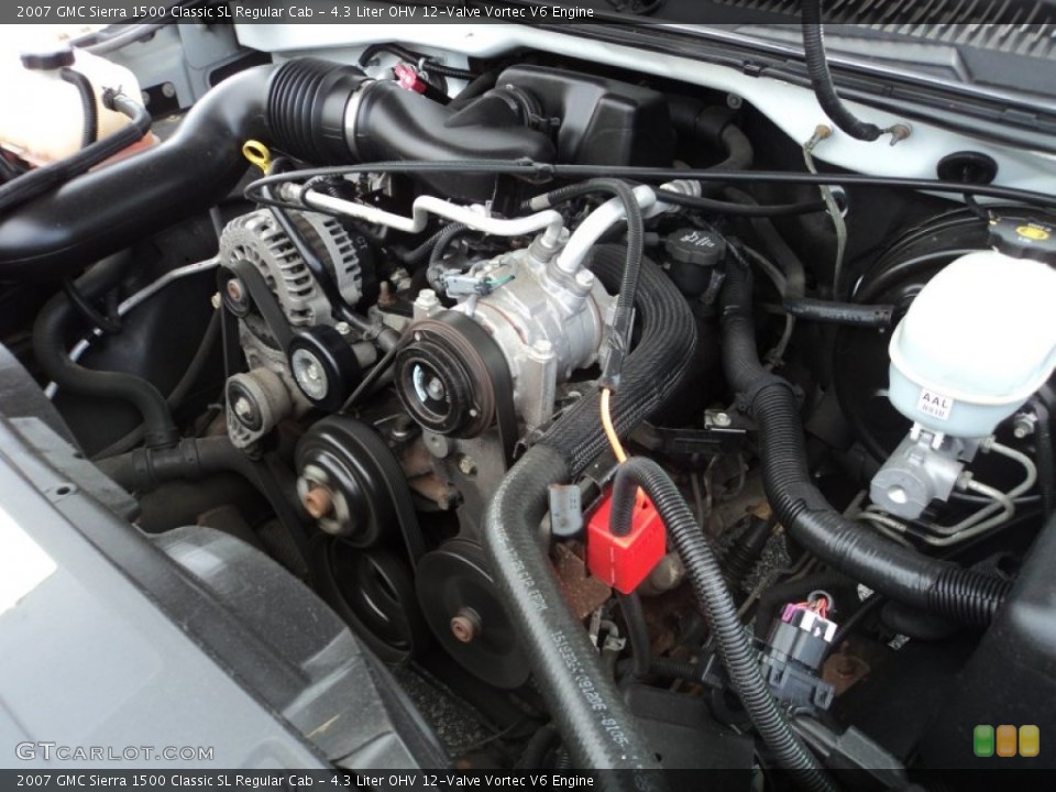 4.3 Liter OHV 12-Valve Vortec V6 Engine for the 2007 GMC Sierra 1500 #65904790