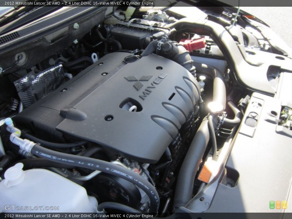 2.4 Liter DOHC 16-Valve MIVEC 4 Cylinder Engine for the 2012 Mitsubishi Lancer #65932064