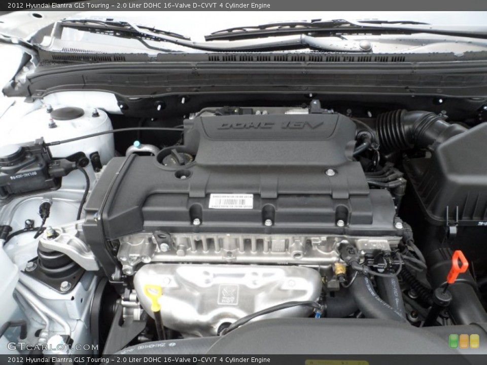 2.0 Liter DOHC 16-Valve D-CVVT 4 Cylinder Engine for the 2012 Hyundai Elantra #65962910
