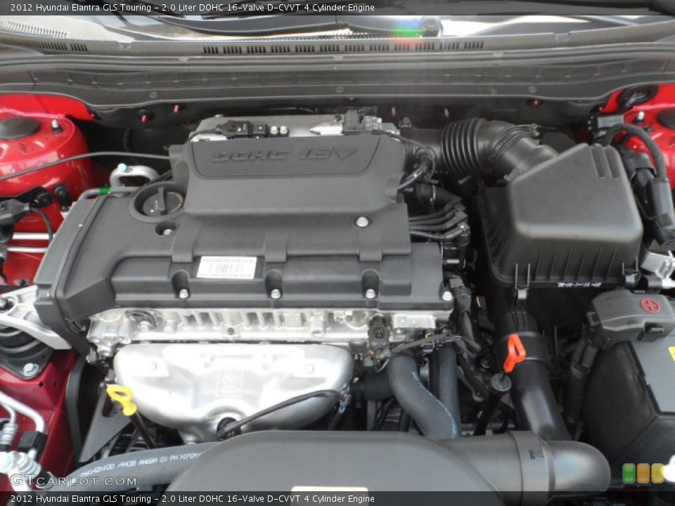 2.0 Liter DOHC 16-Valve D-CVVT 4 Cylinder Engine for the 2012 Hyundai Elantra #65963531