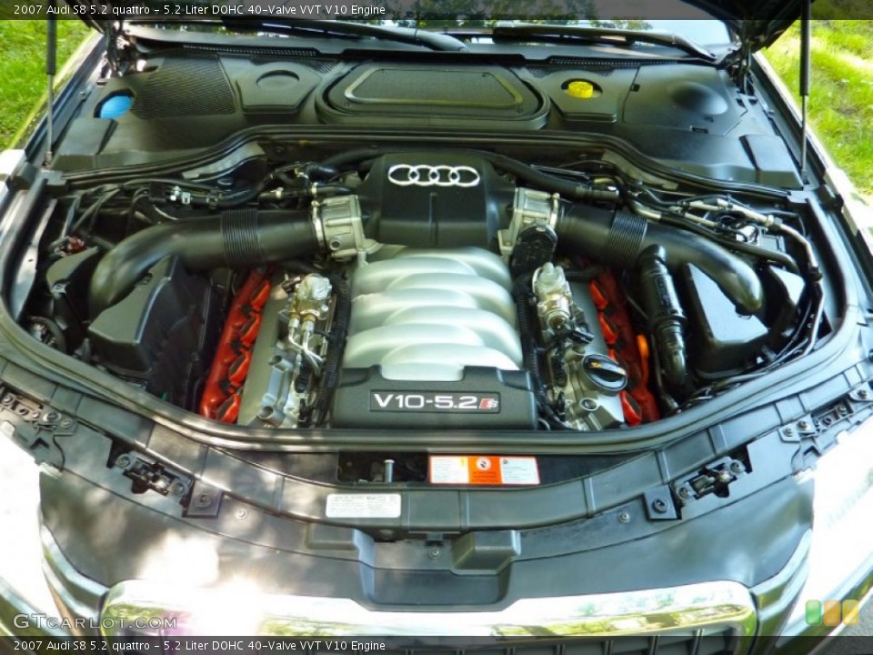 5.2 Liter DOHC 40-Valve VVT V10 Engine for the 2007 Audi S8 #65965148