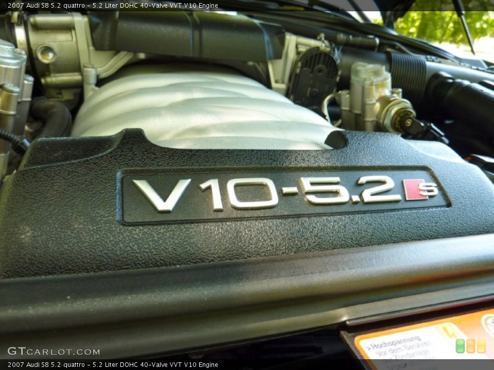5.2 Liter DOHC 40-Valve VVT V10 Engine for the 2007 Audi S8 #65965154