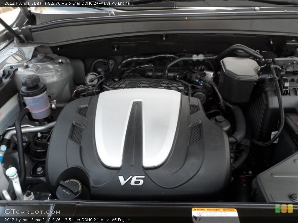 3.5 Liter DOHC 24-Valve V6 Engine for the 2012 Hyundai Santa Fe #65965454